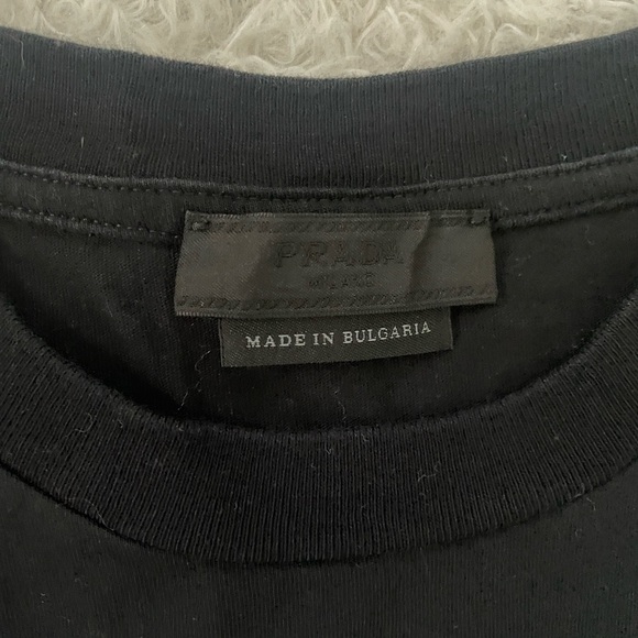 Prada Men's Charcoal Tee - Picture 3 of 12